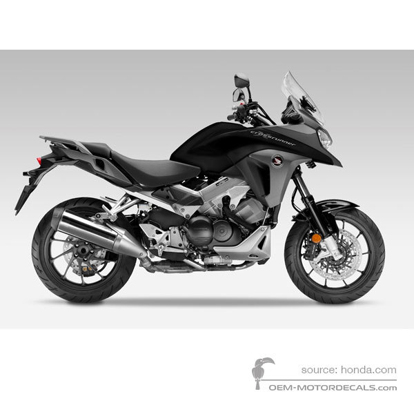 Naklejki do Honda VFR800X CROSSRUNNER 2015 - Czarny • Honda Naklejki OEM