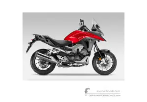 Naklejki do Honda VFR800X CROSSRUNNER 2015 - Czerwony • Honda Naklejki OEM