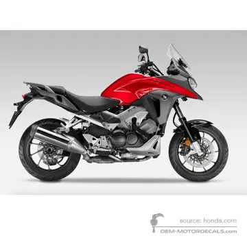 Honda VFR800X CROSSRUNNER 2015 - Rosso - Candy Arcadian Red