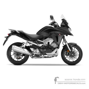 Honda vFR800X CROSSRUNNER 2017 - Czarny - Mat Ballistic Black Metallic