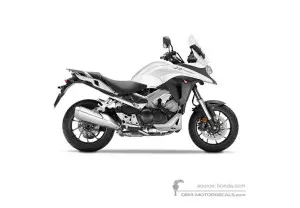 Naklejki do Honda VFR800X CROSSRUNNER 2017 - Biały • Honda Naklejki OEM