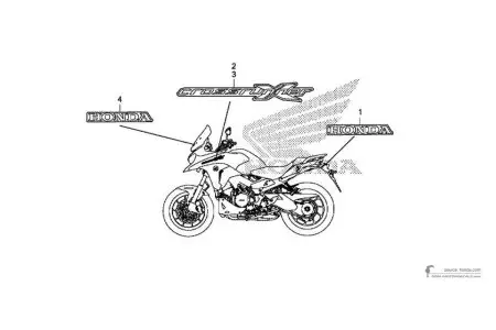 Honda vFR800X CROSSRUNNER 2017 - Noir