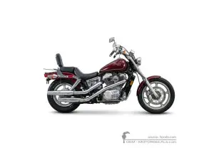 Stickers voor Honda VT1100 SHADOW 1987 • Honda OEM Stickers