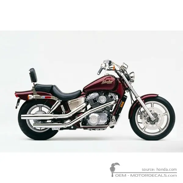 Honda VT1100 SHADOW 1988 - Candy Wine Berry Red