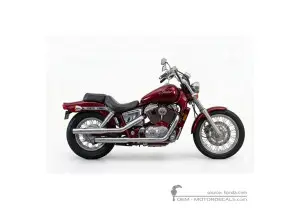 Decals for Honda VT1100 SHADOW 1990 • Honda OEM Decals