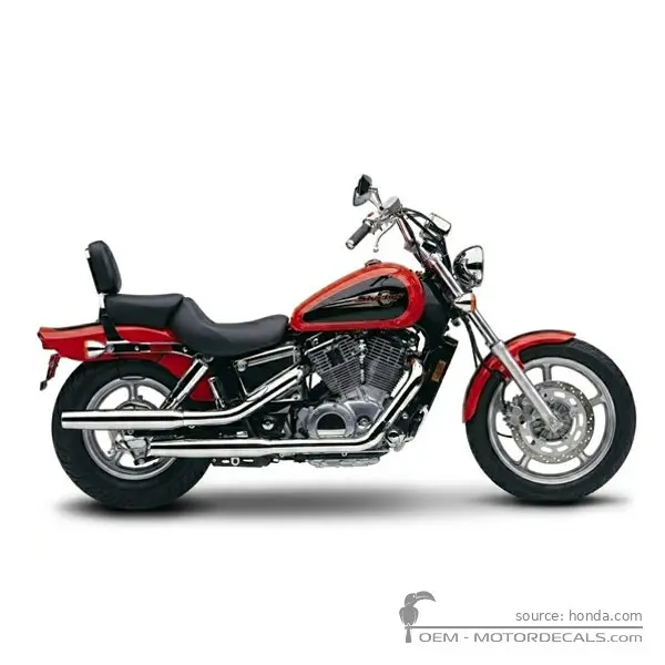 Honda VT1100 SHADOW Spirit 1998 - Pearl Phoenix Orange