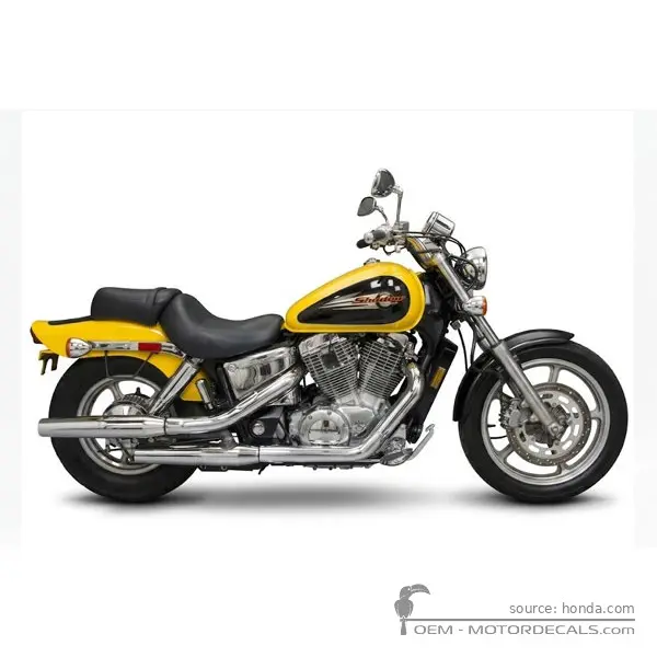 Honda VT1100 SHADOW Spirit 1999 - Blaze Yellow