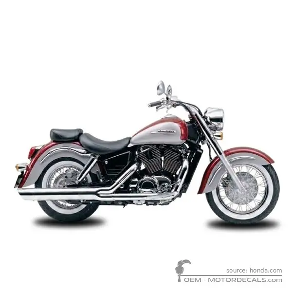 Honda VT1100 SHADOW Aero 1999 - Pearl Sedona Red