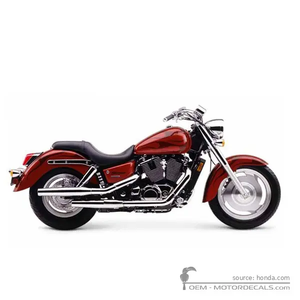 Honda VT1100 SHADOW Sabre 2002 - Pearl Sedona Red