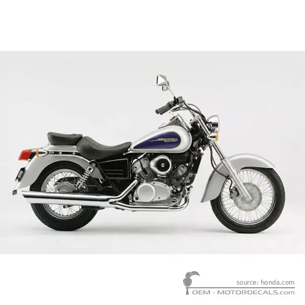 Honda VT125C SHADOW 2001 - Accurate Silver Metallic