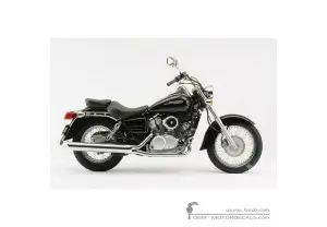 Autocollants pour Honda VT125C SHADOW 2003 • Honda Autocollants OEM