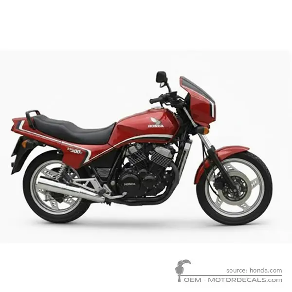 Honda VT500 E Euro 1983 - Candy Alamoana Red