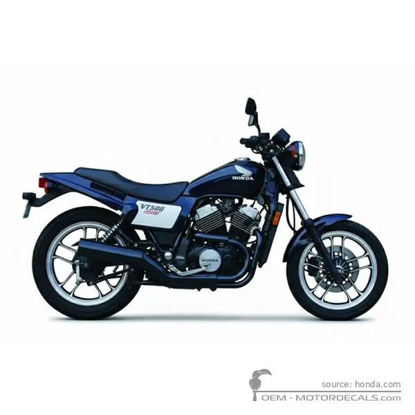 Honda VT500 FT Ascot 1983 - Pearl Siren Blue