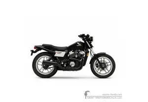 Decals for Honda VT500 FT Ascot 1984 • Honda OEM Decals