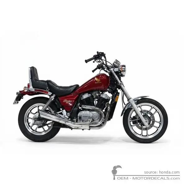 Honda VT500 C Shadow 1985 - Candy Bourgogne Red