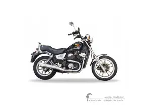 Pegatinas para Honda VT500 Custom 1986 • Honda Pegatinas OEM