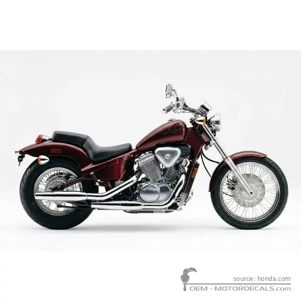 Honda VT600C SHADOW 1990 - Candy Wineberry Red