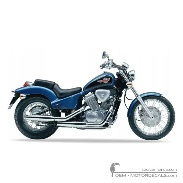 Honda VT600C SHADOW 1993 - Pearl Coral Reef Blue