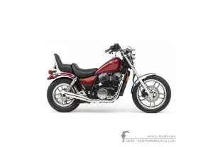 Adesivi per Honda VT750C SHADOW 1984 • Honda Adesivi OEM