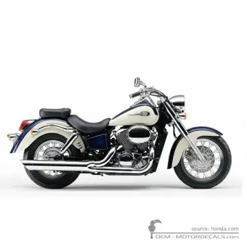 Honda VT750C SHADOW 1998 - Pearl Ivory Cream / Pearl Sonoma Green Metallic