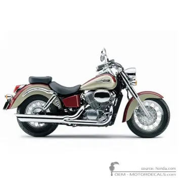 Honda VT750C SHADOW 2000 - Light Copper Metallic / Pearl Sedona Red