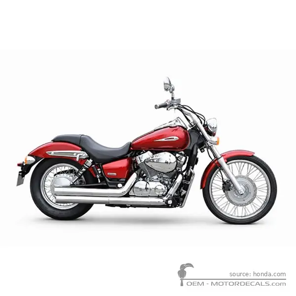 Honda VT750C SHADOW Spirit 2007 - Candy Glory Red