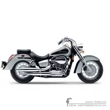 Honda VT750C SHADOW Aero 2008 - Digital Silver Metallic