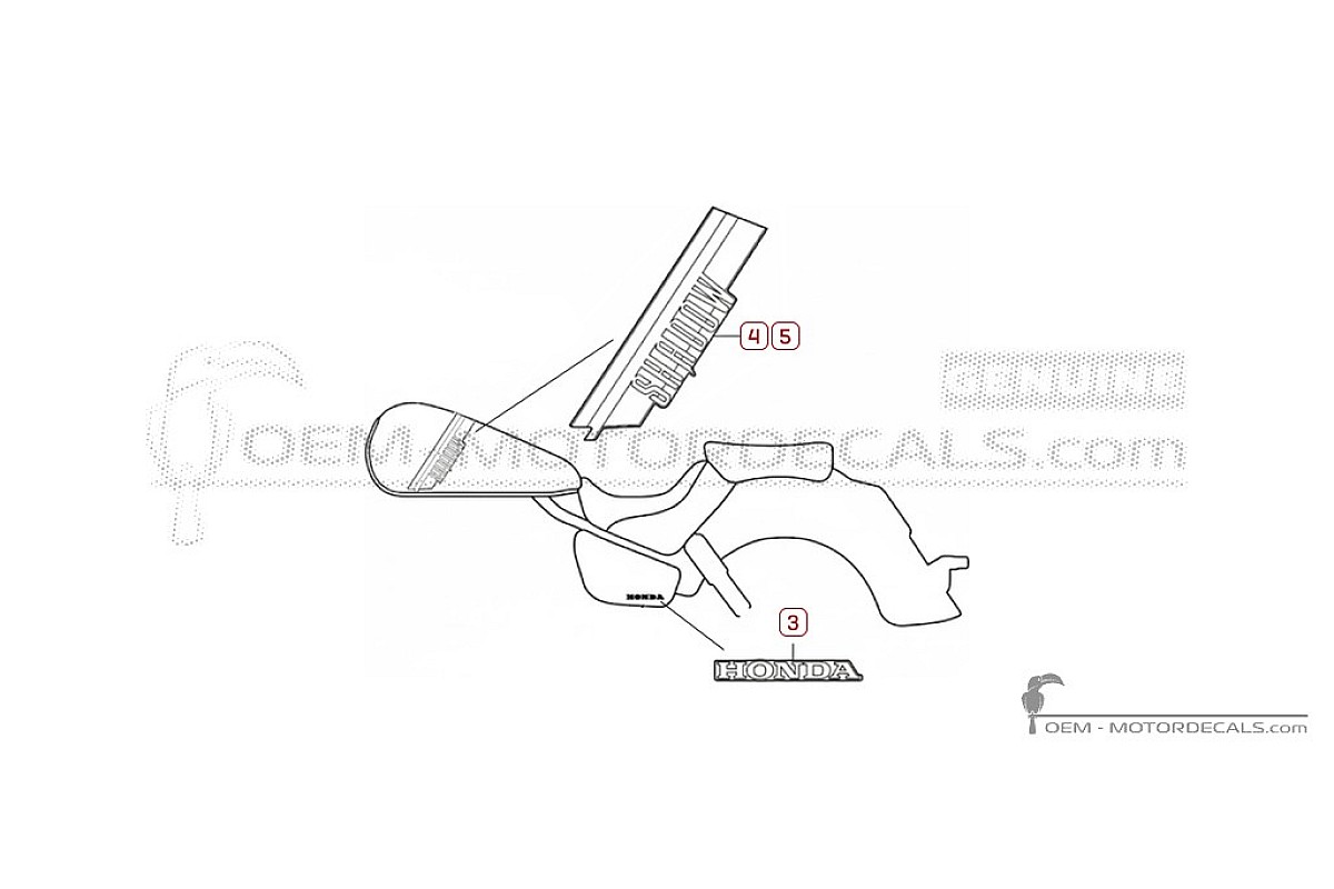 Aufkleber für Honda VT750C SHADOW Phantom 2025 • Honda OEM-Aufkleber