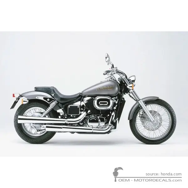Honda VT750DC Black Widow 2001 - Mat Bullet Silver