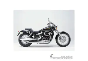 Stickers voor Honda VT750DC Black Widow 2002 • Honda OEM Stickers