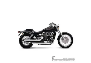 Autocollants pour Honda VT750DC Shadow Spirit 2002 • Honda Autocollants OEM