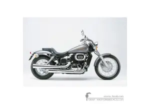 Autocollants pour Honda VT750DC Black Widow 2002 • Honda Autocollants OEM