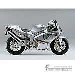 Honda VTR1000 SP1 2001 - Srebrny