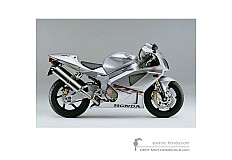 Autocollants pour Honda VTR1000 SP1 2001 - Argent • Honda Autocollants OEM