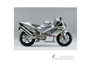 Decals for Honda VTR1000 SP1 2001 - Silver • Honda OEM Decals