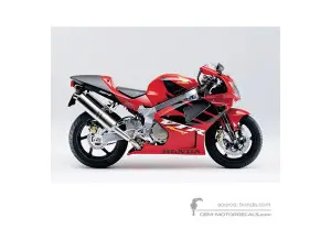Aufkleber für Honda VTR1000 SP1 2000 - Rot • Honda OEM-Aufkleber