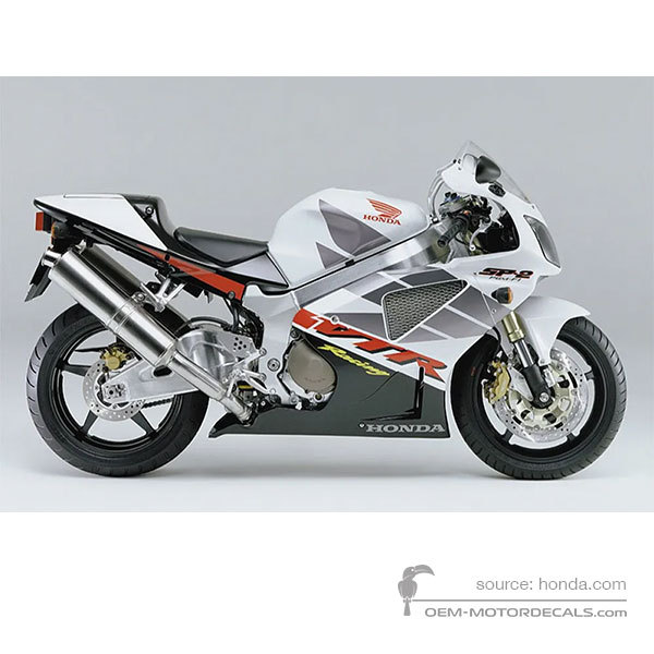 Aufkleber für Honda VTR1000 SP2 2003 - Weiss • Honda OEM-Aufkleber