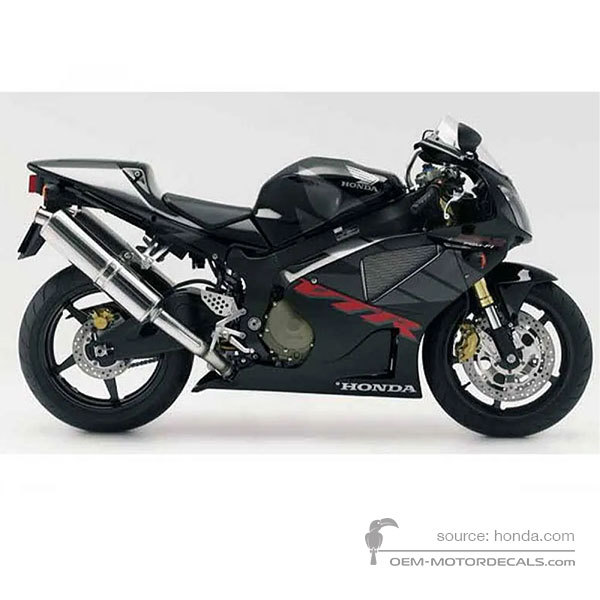 Adesivi per Honda VTR1000 SP2 2006 - Nero • Honda Adesivi OEM