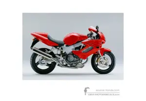 Autocollants pour Honda VTR1000F FIRESTORM 1999 - Rouge • Honda Autocollants OEM