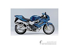 Decals for Honda VTR1000F FIRESTORM 2000 - Blue • Honda OEM Decals