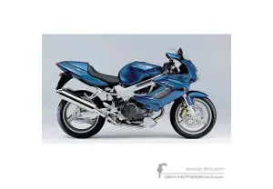 Autocollants pour Honda VTR1000F FIRESTORM 2000 - Bleu • Honda Autocollants OEM