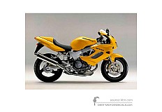 Aufkleber für Honda VTR1000F FIRESTORM 2000 - Gelb • Honda OEM-Aufkleber