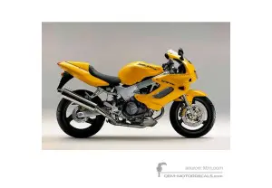 Aufkleber für Honda VTR1000F FIRESTORM 2000 - Gelb • Honda OEM-Aufkleber