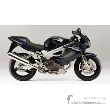 Honda VTR1000F FIRESTORM 2001 - Blauw - Lapis Blue Metallic