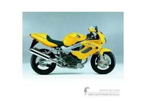 Adesivi per Honda VTR1000F FIRESTORM 2002 - Giallo • Honda Adesivi OEM