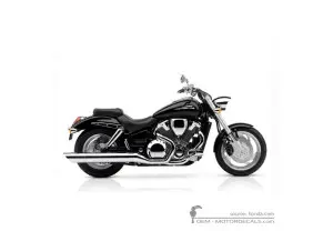 Autocollants pour Honda VTX1800 C 2002 • Honda Autocollants OEM