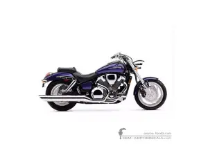 Autocollants pour Honda VTX1800 C 2002 • Honda Autocollants OEM