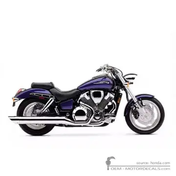 Honda VTX1800 C 2002 - Pearl Chromium Purple / Illusion Blue