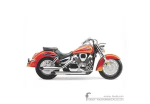 Autocollants pour Honda VTX1800 S 2002 • Honda Autocollants OEM