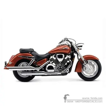 Honda VTX1800 R 2003 - Candy Jupiter Orange